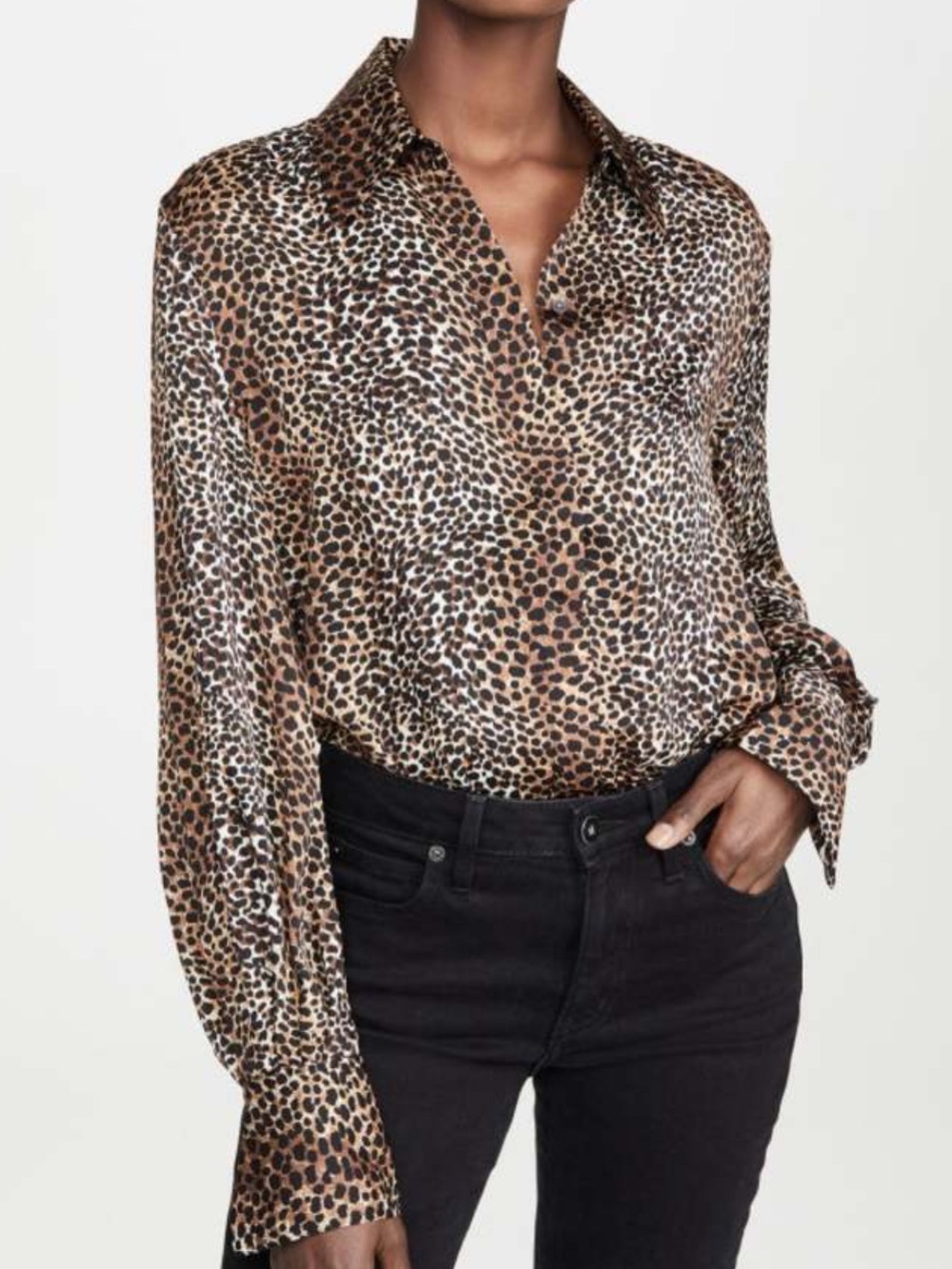 Equipment Didina Leopard Print Blouse